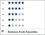 Context Menu: Priority/Favorites (Remove) Context Menu: Priority/Favorites (Remove)