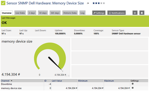 SNMP Dell Hardware Sensor SNMP Dell Hardware Sensor